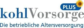 KohlVorsorge Plus Logo KohlVorsorge Plus logo with text Die betriebliche Altersversorgung and a sunflower icon next to PLUS.