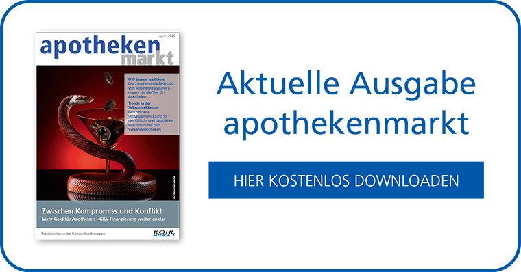 Aktuelle Ausgabe apothekenmarkt