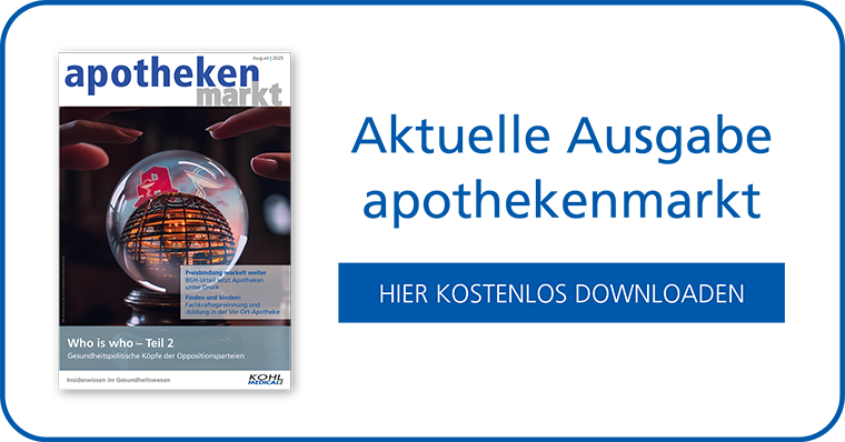 Aktuelle Ausgabe apothekenmarkt